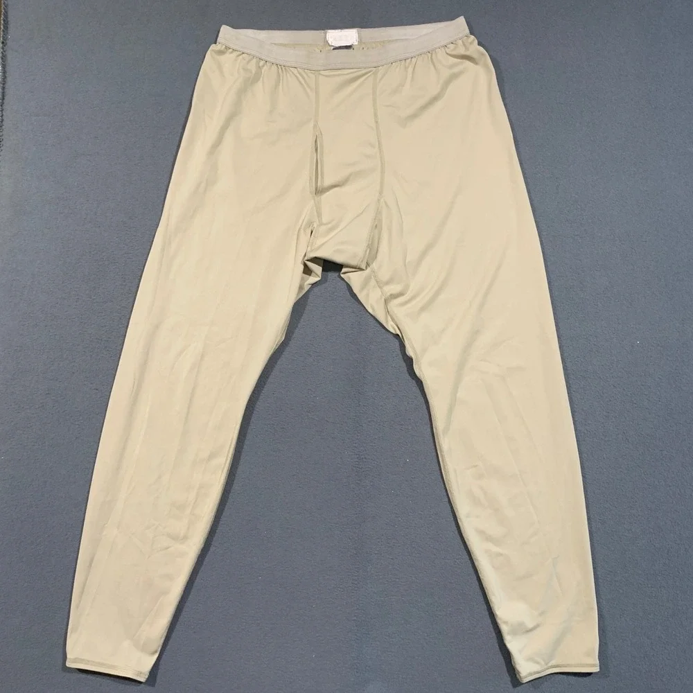Peckham Polartec Base Layer Pants Mens L Long Tan Silkweight ECWCS Gen III L1